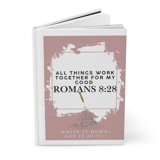 Inspirational Hardcover Journal with Romans 8:28 - Motivational Gift, Gratitude Notebook, Prayer Journal, Self-Reflection Diary, [...]